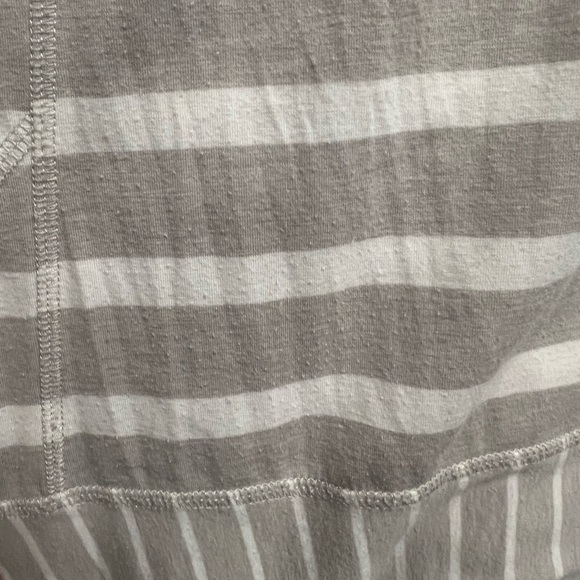 Lolë Montréal Striped Dress - Size Medium (Gray & White) - Picture 5 of 6